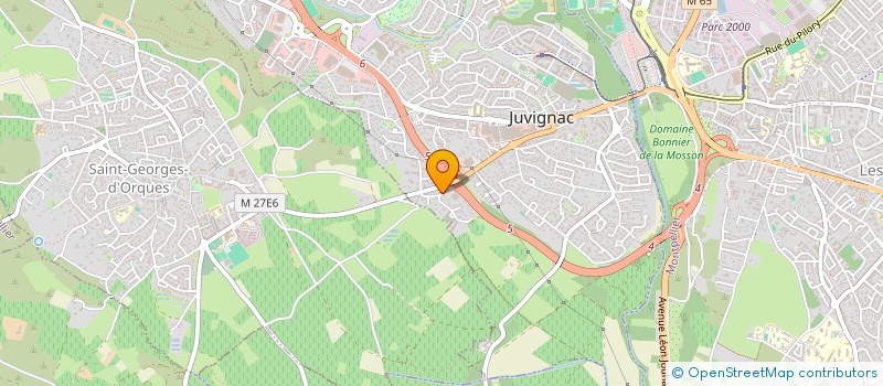 localisation de l'entreprise TRANSIPACK à JUVIGNAC