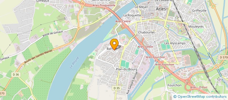 localisation de l'entreprise TRANSISTOR à ARLES