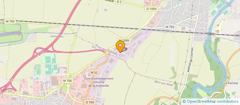 localisation de l'entreprise TRANSIT 2  PONT-DU-CHATEAU