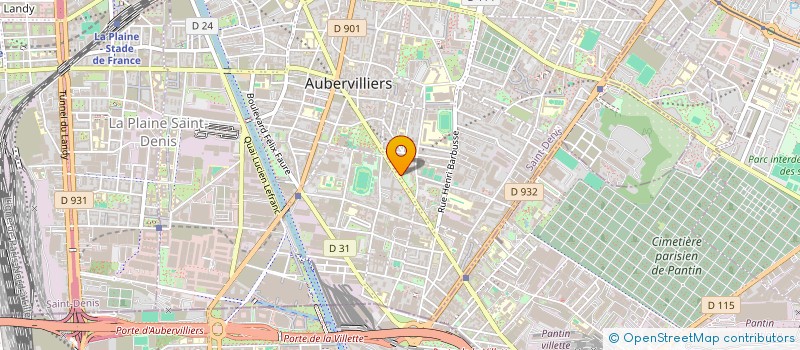 localisation de l'entreprise TRANSIT EXPORT IMPORT à AUBERVILLIERS