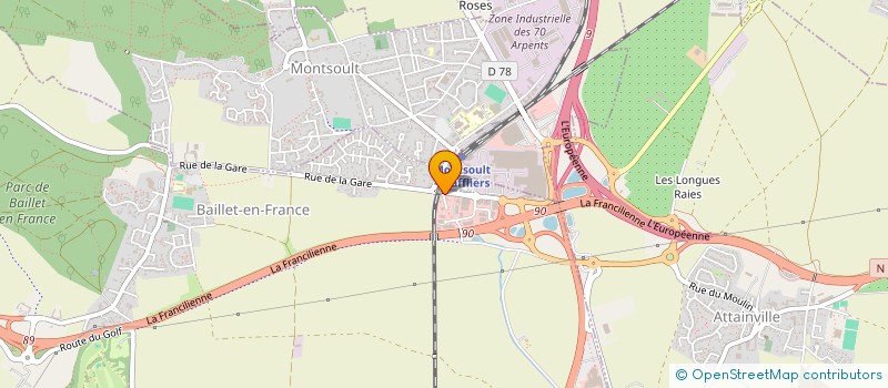 localisation de l'entreprise TRANSIT FRANCE SERVICES à BAILLET-EN-FRANCE