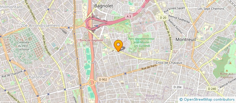 localisation de l'entreprise TRANSIT MARBRE INTERNATIONAL à BAGNOLET