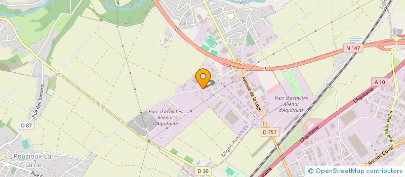 localisation de l'entreprise TRANSITEC à MIGNE-AUXANCES