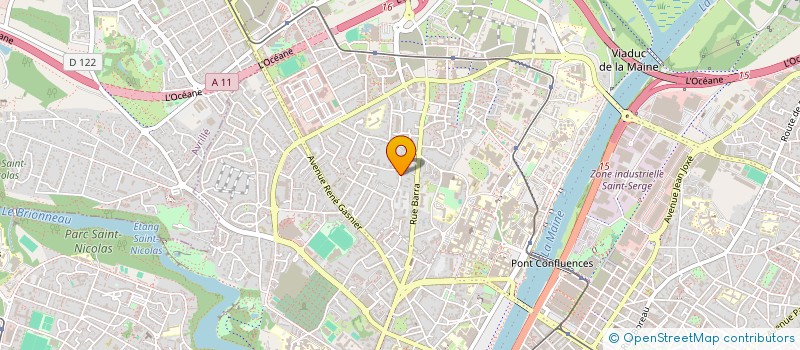 localisation de l'entreprise TRANSITION à ANGERS