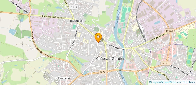 localisation de l'entreprise TRANSITION IAE  CHATEAU-GONTIER-SUR-MAYENNE