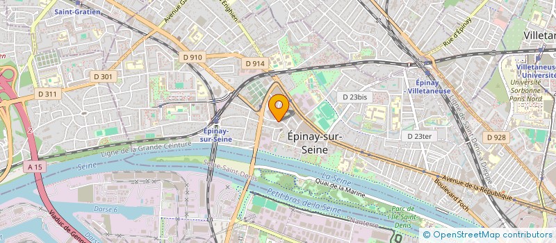localisation de l'entreprise TRANSITIONS 93.95  EPINAY-SUR-SEINE