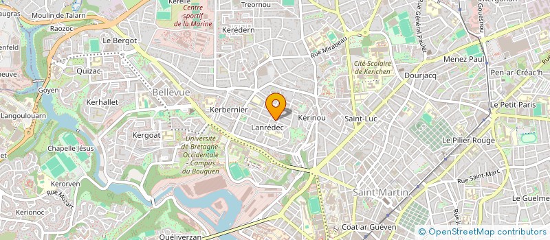 localisation de l'entreprise TRANSITIONS ET MOBILITES EN BRETAGNE TI MOBZH à BREST