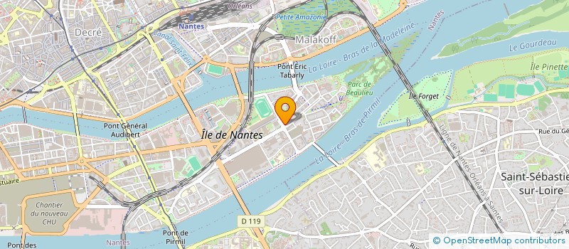 localisation de l'entreprise TRANSITIONS PRO PAYS DE LA LOIRE à NANTES