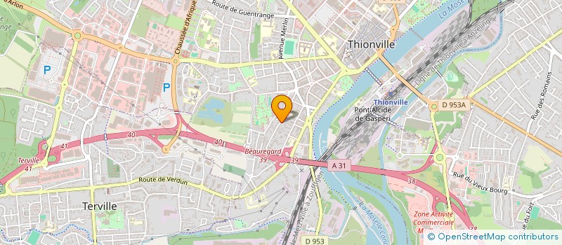 localisation de l'entreprise TRANSITIONS TERRITOIRES INGENIERIE  THIONVILLE