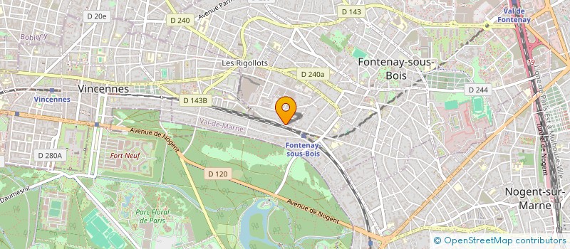 localisation de l'entreprise TRANSITUS à FONTENAY-SOUS-BOIS