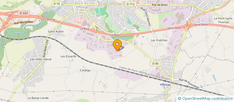 localisation de l'entreprise TRANSLAB BRETAGNE à YFFINIAC