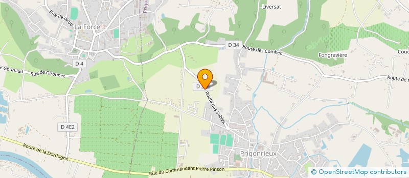 localisation de l'entreprise TRANSLAFAYE  PRIGONRIEUX