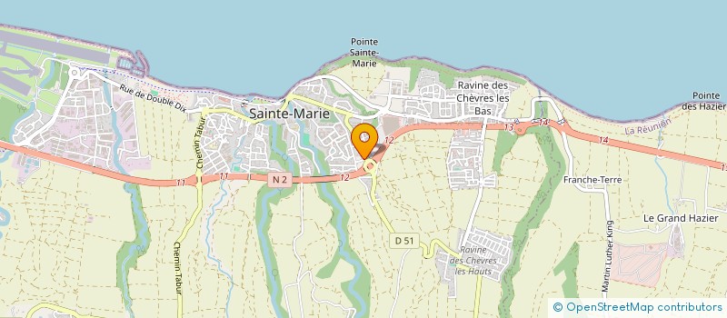 localisation de l'entreprise TRANSLINE à SAINTE-MARIE