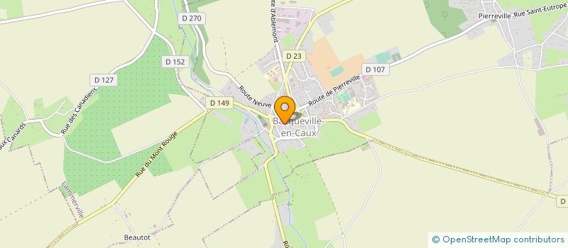 localisation de l'entreprise TRANSLITTORAL à BACQUEVILLE-EN-CAUX