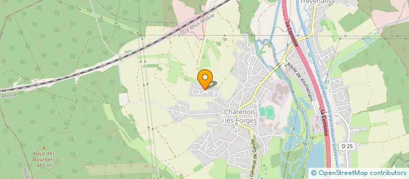 localisation de l'entreprise TRANSLIVRES FRANCHE COMTE ALSACE à CHATENOIS-LES-FORGES