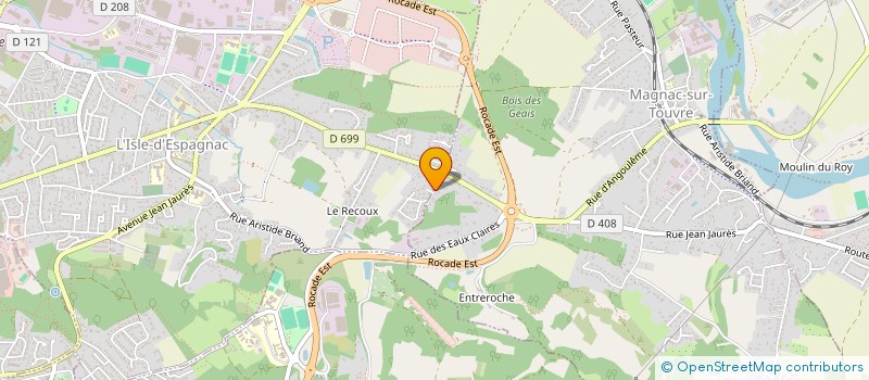 localisation de l'entreprise TRANSLOC à MAGNAC-SUR-TOUVRE