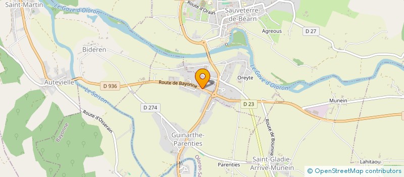 localisation de l'entreprise TRANSLOW  ARBOUET-SUSSAUTE