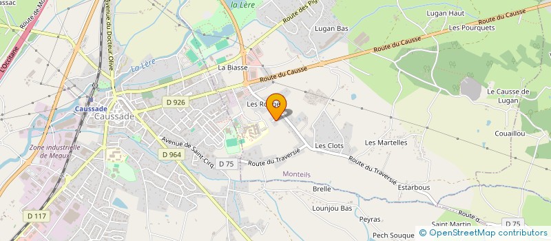 localisation de l'entreprise TRANSMA à MONTEILS