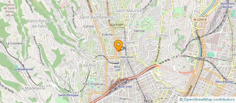 localisation de l'entreprise TRANSMA à NICE