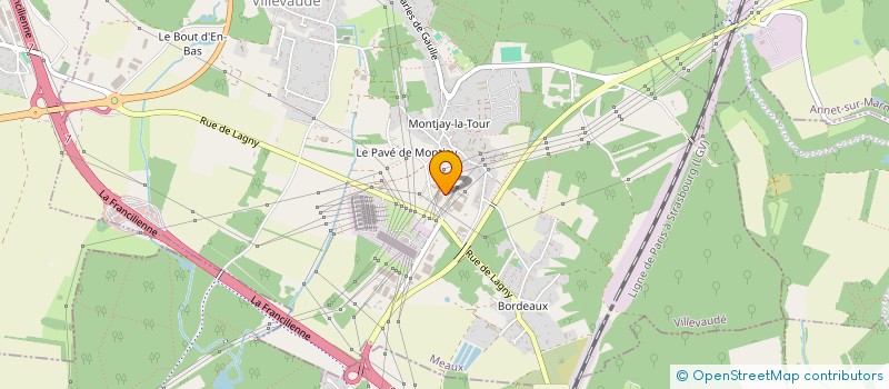 localisation de l'entreprise TRANSMAK77 à VILLEVAUDE