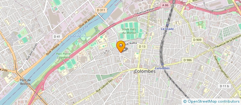 localisation de l'entreprise TRANSMANI à COLOMBES