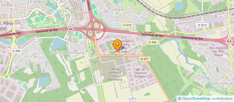 localisation de l'entreprise TRANSMANIA EXPANSION à COLLEGIEN