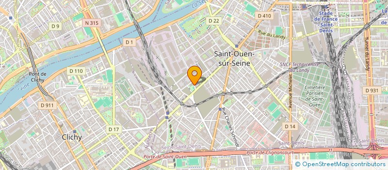 localisation de l'entreprise TRANSMECA à SAINT-OUEN-SUR-SEINE
