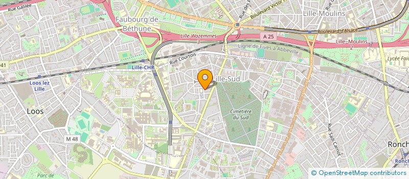 localisation de l'entreprise TRANSMED à LILLE
