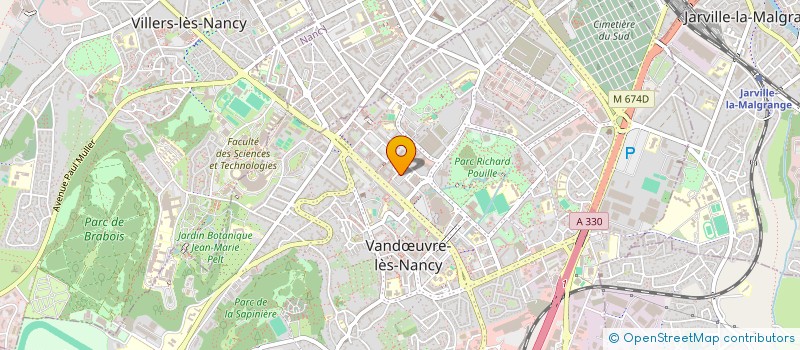 localisation de l'entreprise TRANSMEDMETROPOLE  VANDUVRE-LES-NANCY