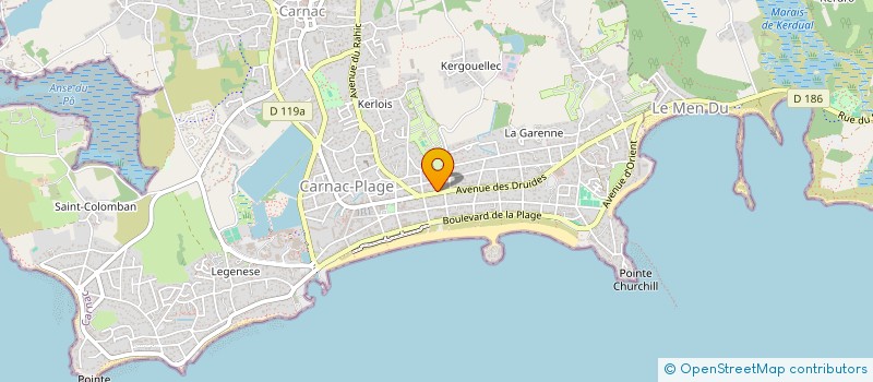 localisation de l'entreprise TRANSMER DU PAYS DE LA BAIE DE QUIBERON  CARNAC