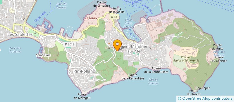localisation de l'entreprise TRANSMETAL INDUSTRIE à SAINT MANDRIER SUR MER