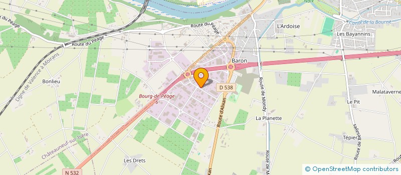 localisation de l'entreprise TRANSMETAUX  BOURG-DE-PEAGE