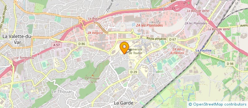 localisation de l'entreprise TRANSMEUBLE LECLERCQ SUD SARL à LA GARDE