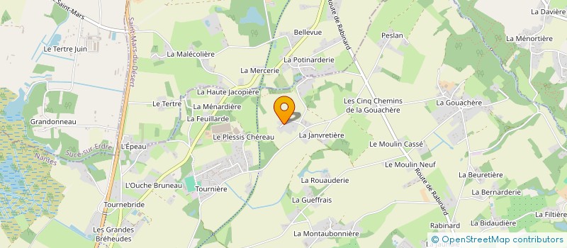 localisation de l'entreprise TRANSNEGO à CARQUEFOU