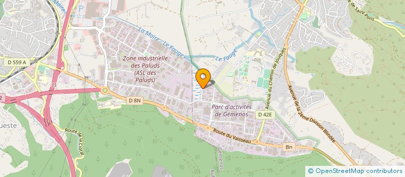 localisation de l'entreprise TRANSNODE à GEMENOS