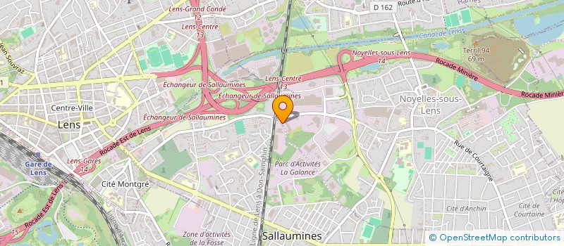 localisation de l'entreprise TRANSNORD à SALLAUMINES