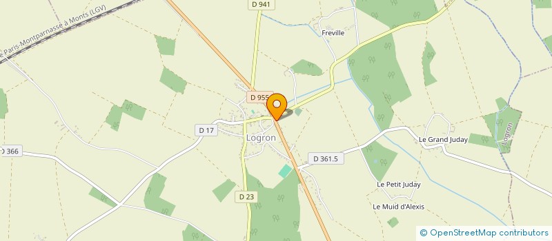 localisation de l'entreprise TRANSOLO à LOGRON
