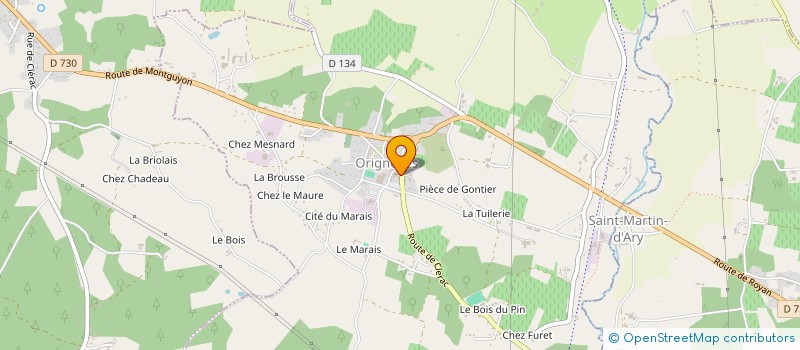 localisation de l'entreprise TRANSOR  ORIGNOLLES