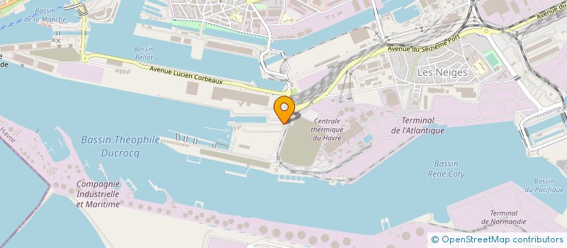 localisation de l'entreprise TRANSP CONTENEURS & AFFRETEM CONVENTION à LE HAVRE