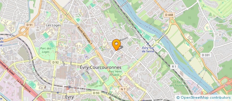 localisation de l'entreprise TRANSP-EUROPE à EVRY-COURCOURONNES