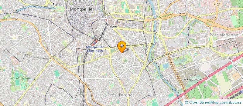localisation de l'entreprise TRANSP INTERNAT LOUBET à MONTPELLIER