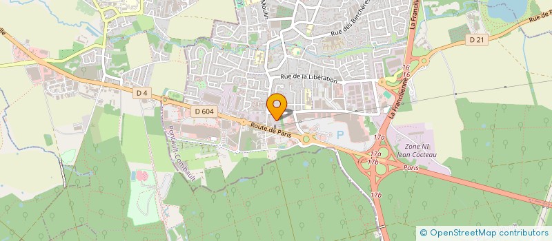 localisation de l'entreprise TRANSP LOGISTIQUES GROUPAGES EUROPEENS  PONTAULT-COMBAULT