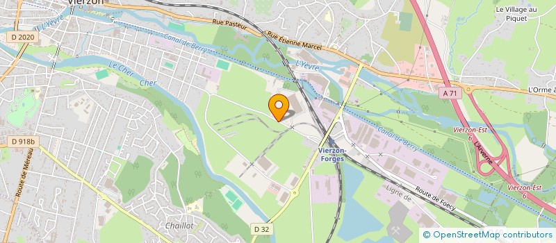 localisation de l'entreprise TRANSP ROUTIERS MARLIN GAUDISSON ET CIE  VIERZON