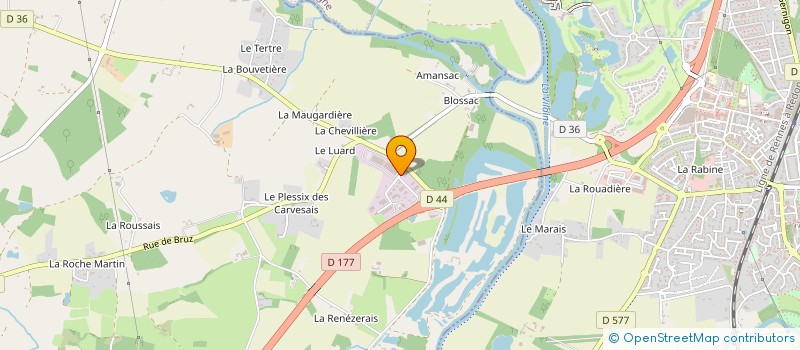 localisation de l'entreprise TRANSP - SERVI - OUEST à GOVEN