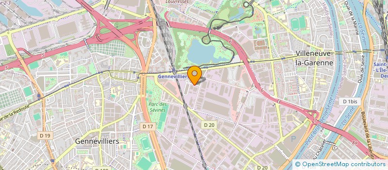 localisation de l'entreprise TRANSPACAM à GENNEVILLIERS