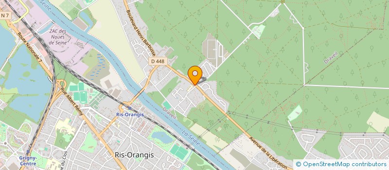 localisation de l'entreprise TRANSPAK à DRAVEIL