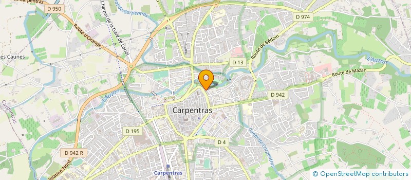 localisation de l'entreprise TRANSPAREGLACE  CARPENTRAS