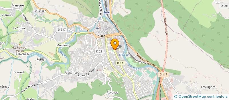 localisation de l'entreprise TRANSPARENCE à FOIX