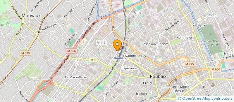 localisation de l'entreprise TRANSPARENCE à ROUBAIX
