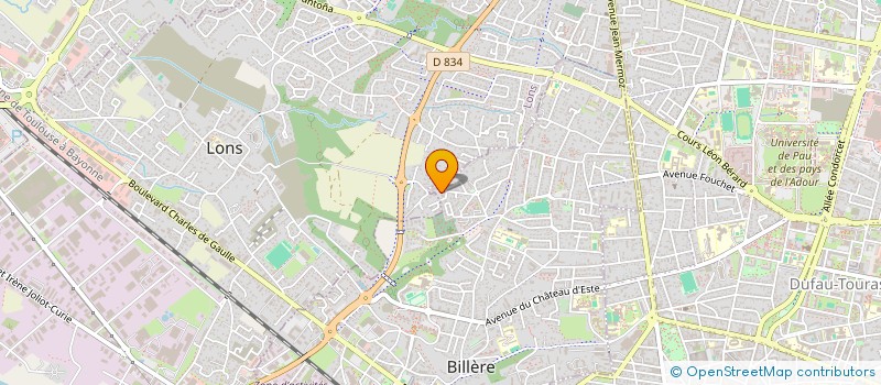 localisation de l'entreprise TRANSPARENCE  BILLERE